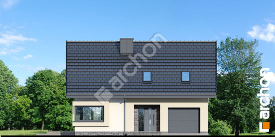 Передний фасад Дом в изопируме