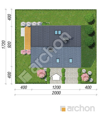 Проект дома ARCHON+ Дом в изопируме Ситуація