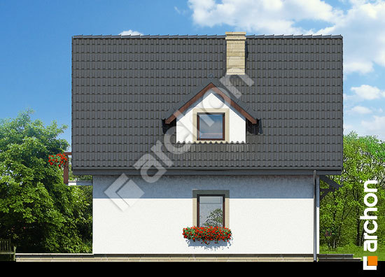 Боковой фасад Дом на пригорке вер.2