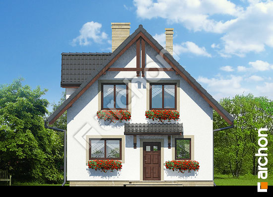 Передній фасад Будинок на пагорбі вер. 2