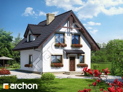 Проект дома ARCHON+ Дом на пригорке вер.2 