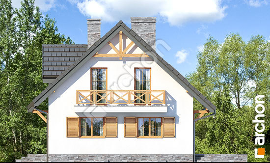 Боковой фасад Дом в землянике 7 (П)