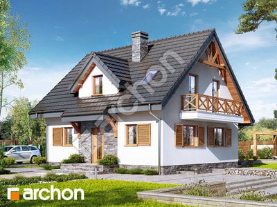 Проект дома ARCHON+ Дом в землянике 7 (П) 