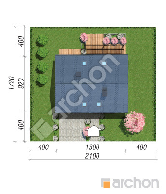 Проект дома ARCHON+ Дом в аммобиуме (Г2) Ситуація