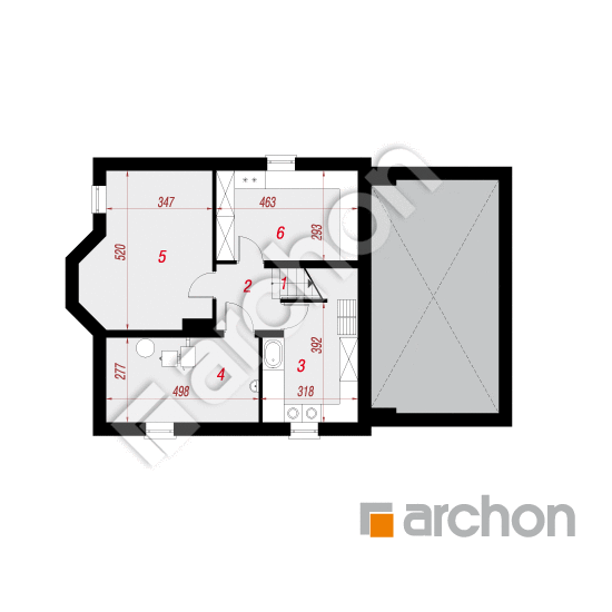 Проект дома ARCHON+ Дом в рододендронах 19 (П) План підвалу