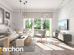 Проект будинку ARCHON+ Будинок в рододендронах 19 (П) денна зона (візуалізація 1 від 2)