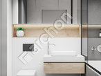 Проект будинку ARCHON+ Будинок в фіалках 2 (Р2С) візуалізація ванни (візуалізація 3 від 1)
