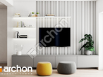 Проект будинку ARCHON+ Будинок в фіалках 2 (Р2С) денна зона (візуалізація 1 від 4)
