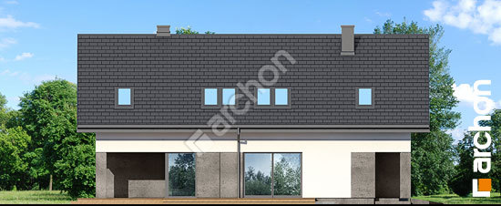 Боковой фасад Дом в маржицах