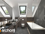 Проект дома ARCHON+ Дом в маржицах визуализация ванной (визуализация 3 вид 2)