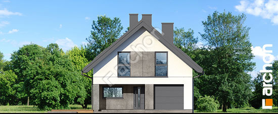 Передний фасад Дом в маржицах