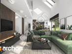 Проект будинку ARCHON+ Будинок в маржицах денна зона (візуалізація 1 від 4)