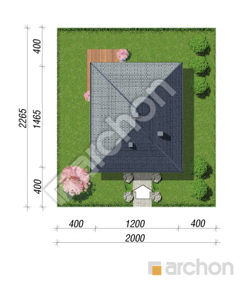 Проєкт будинку ARCHON+ Будинок в ренклодах 10 Ситуація