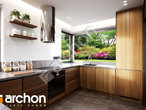 Проект дома ARCHON+ Дом в аурорах 15 (Г2) визуализация кухни 1 вид 2