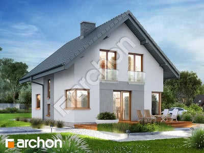 Проект будинку ARCHON+ Будинок в кропликах (В) Вид 2