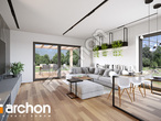 Проект дома ARCHON+ Дом в овсянницах 9 (Е) дневная зона (визуализация 1 вид 4)