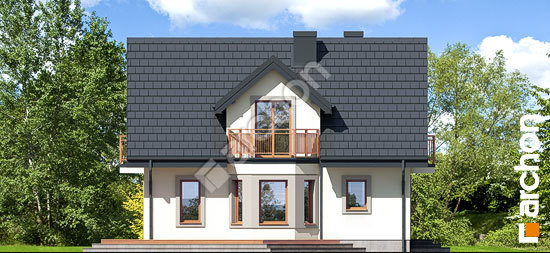 Боковой фасад Дом в рододендронах 5 (В) вер.2