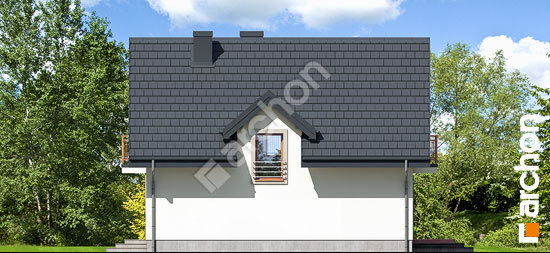 Боковой фасад Дом в рододендронах 5 (В) вер.2