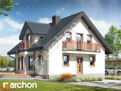 Проект дома ARCHON+ Дом в рододендронах 5 (В) вер.2 