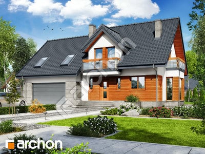 Проект дома ARCHON+ Дом в тамарисках 10 (Г2Н) 