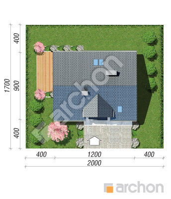 Проєкт будинку ARCHON+ Будинок в ізопірумі 10 Ситуація
