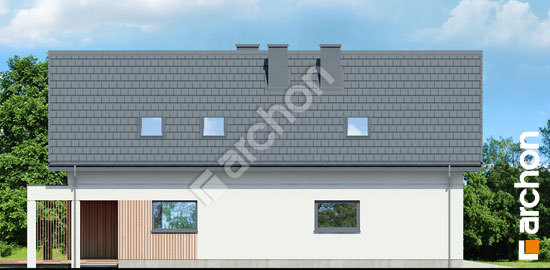 Бочний фасад Будинок в лавровишнях вер. 2