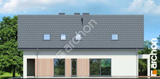 Боковой фасад Дом в лавровишнях вер. 2