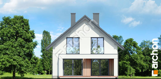 Дворовой фасад Дом в лавровишнях вер. 2