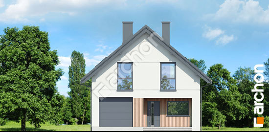 Передний фасад Дом в лавровишнях вер. 2