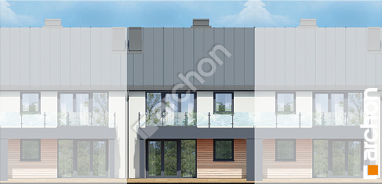 Дворовой фасад Дом в фиалках 16 (Р2С) вер.3