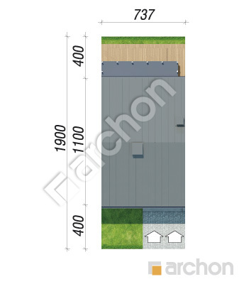 Проєкт будинку ARCHON+ Будинок в фіалках 16 (Р2С) вер.3 Ситуація