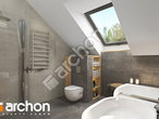 Проект дома ARCHON+ Дом миниатюрка (НТ) визуализация ванной (визуализация 3 вид 2)