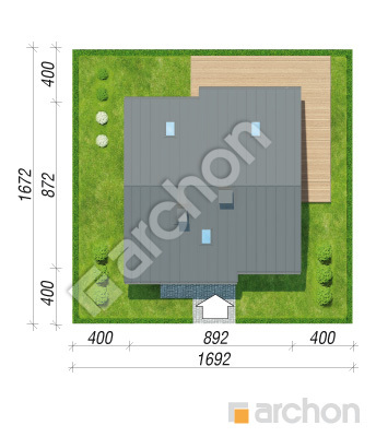 Проект дома ARCHON+ Дом миниатюрка (НТ) Ситуація