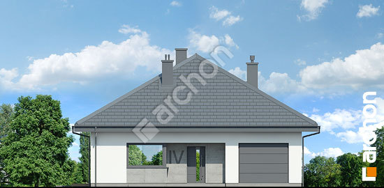 Передний фасад Дом в хакетиях 