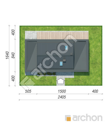 Проект дома ARCHON+ Дом в плюмериях 5 Ситуація