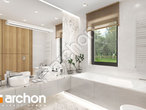 Проект дома ARCHON+ Дом в ренклодах 14 (Г2) визуализация ванной (визуализация 3 вид 1)