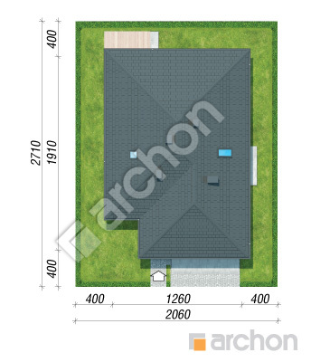 Проєкт будинку ARCHON+ Будинок в ренклодах 14 (Г2) Ситуація