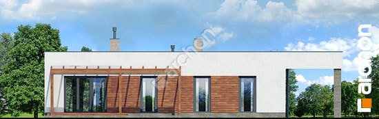 Дворовой фасад Дом в плюмериях (E) вер.2