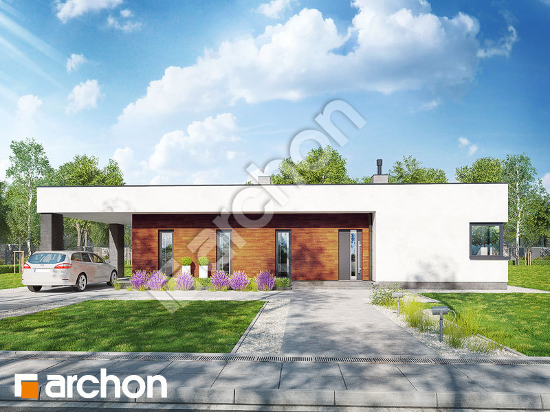 Проект дома ARCHON+ Дом в плюмериях (E) вер.2 Вид 1