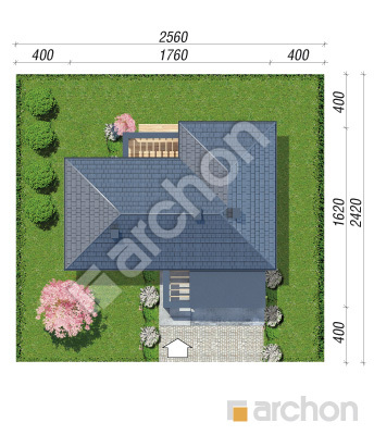 Проєкт будинку ARCHON+ Будинок в навлоціях 3 (Г2) Ситуація