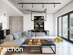 Проект дома ARCHON+ Дом в навлоциях 3 (Г2) дневная зона (визуализация 1 вид 2)