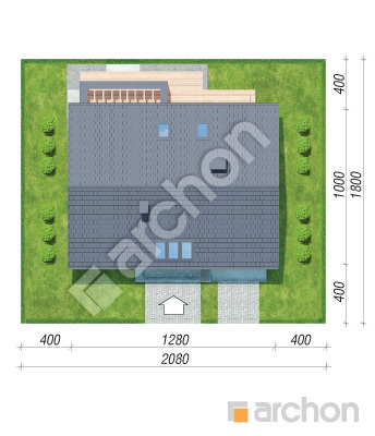Проєкт будинку ARCHON+ Будинок в комміфорах (А) Ситуація