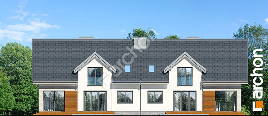 Дворовой фасад Дом в серебрянках 3 (Р2Т)