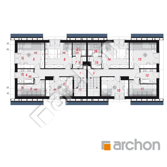 Проект дома ARCHON+ Дом в серебрянках 3 (Р2Т) План мансандри