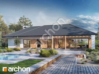 Проект дома ARCHON+ Дом в медовой траве (Г) 