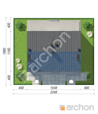 Проєкт будинку ARCHON+ Будинок в нарцисах 6 (Р2) Ситуація