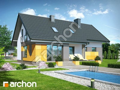 Проект будинку ARCHON+ Будинок в перстачі вер. 2 Вид 2