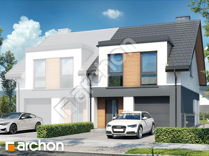 Проєкт будинку ARCHON+ Будинок в рівіях 8 (ГБ) вер.2 Вид 1