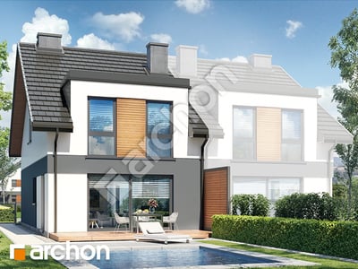 Проект дома ARCHON+ Дом в ривиях 8 (ГБ) вер.2 Вид 2