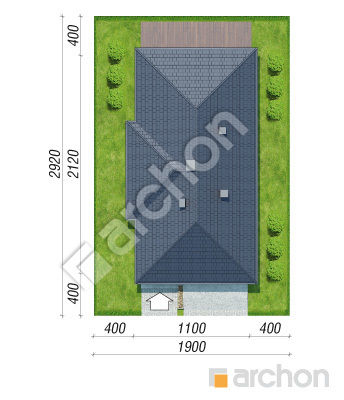 Проєкт будинку ARCHON+ Будинок в андромедах (Г2П) Ситуація